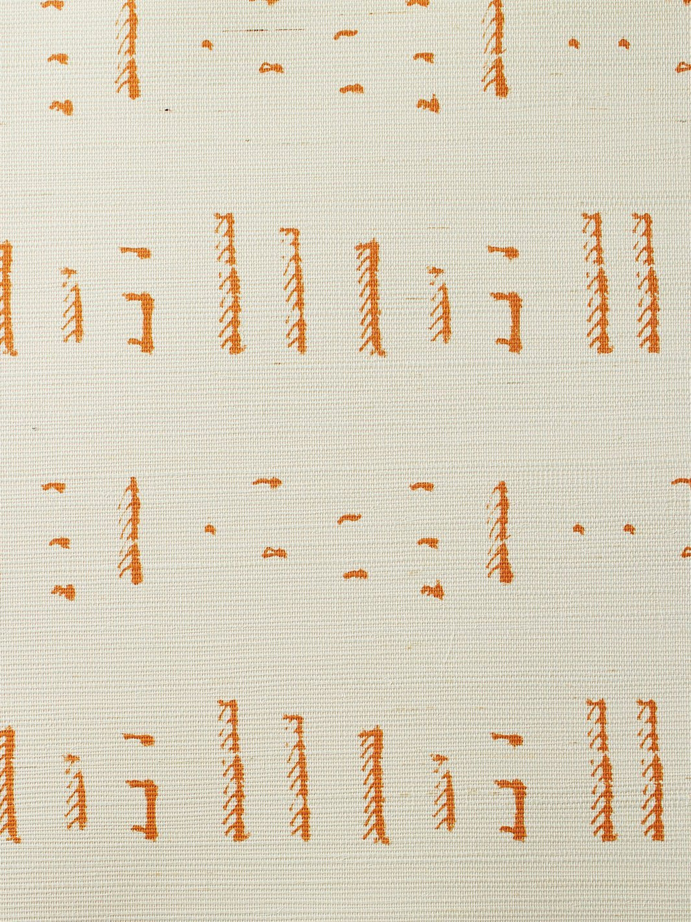 stitch terracota grasscloth