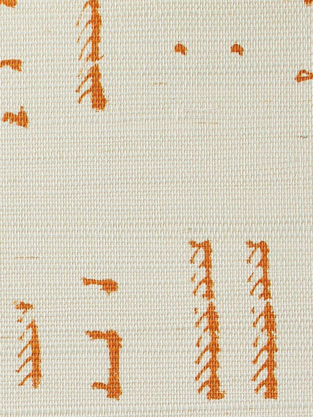 stitch terracota grasscloth