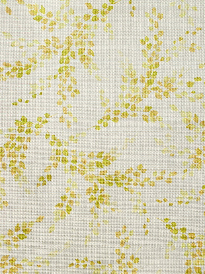 sweet caroline yellow grasscloth