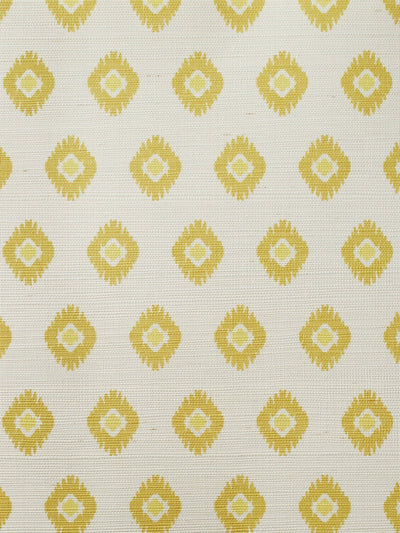 tangier medallion yellow grasscloth