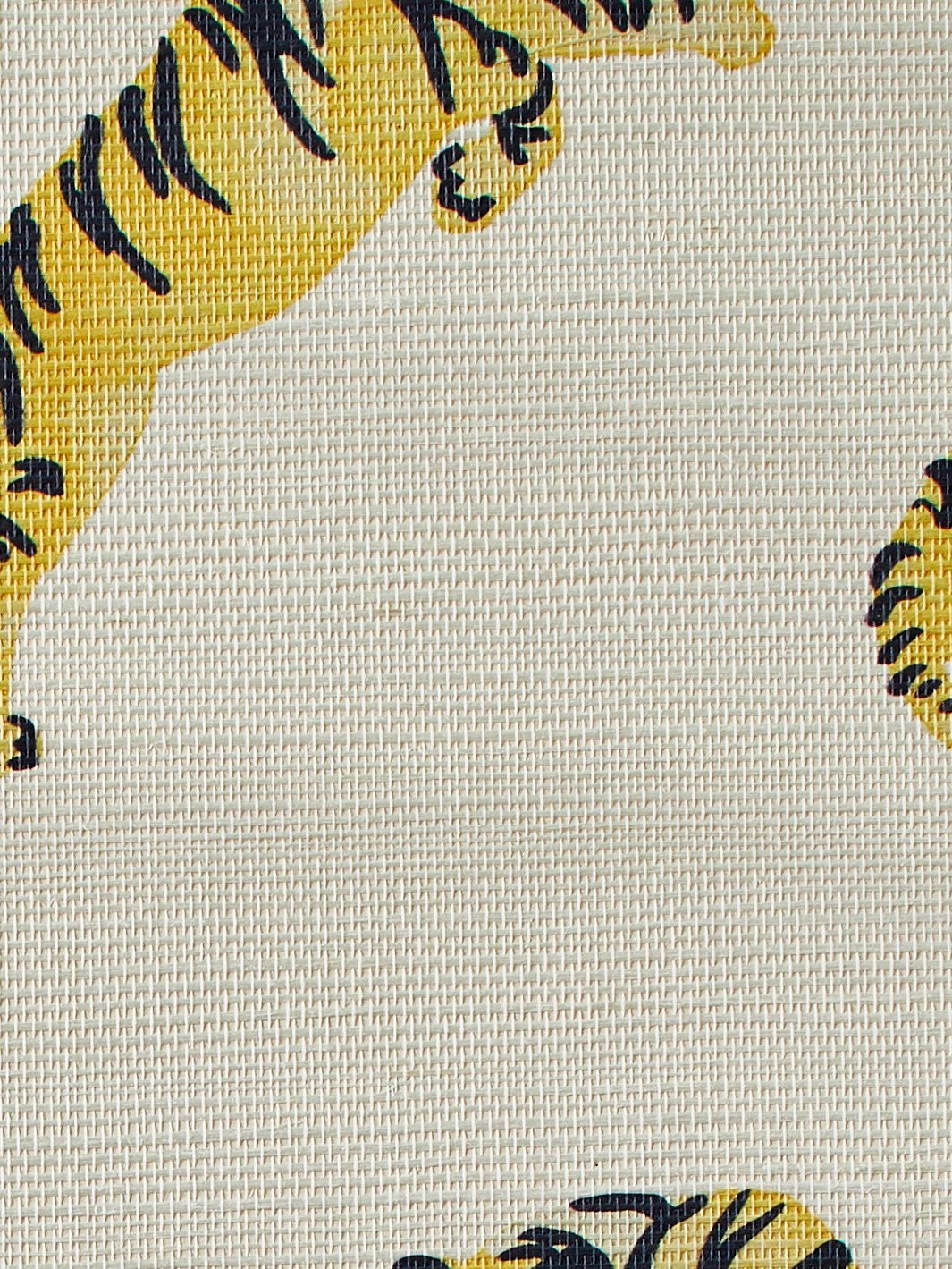 tigers white grasscloth