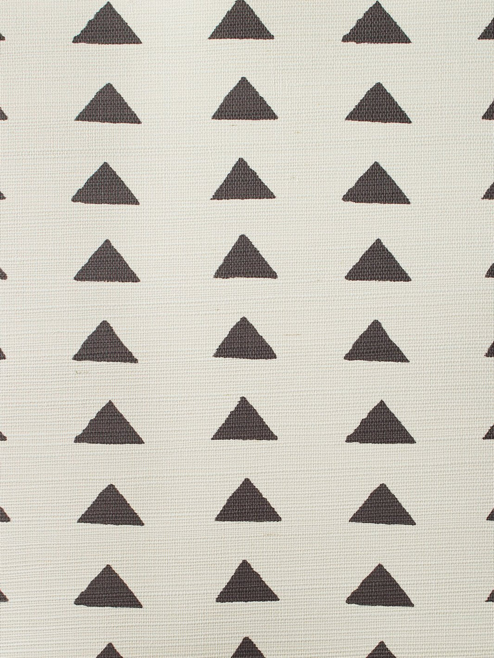 triangles chocolate grasscloth