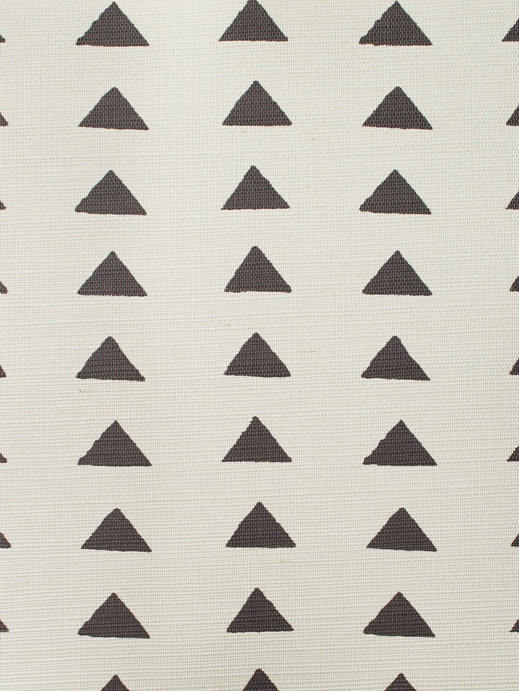 triangles chocolate grasscloth