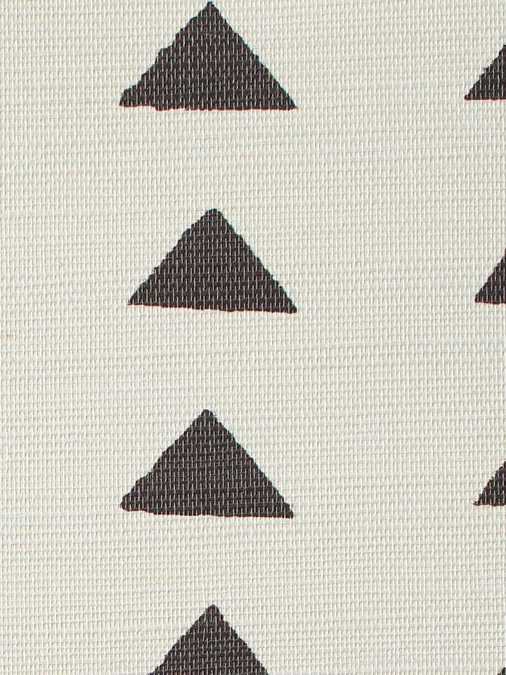 triangles chocolate grasscloth