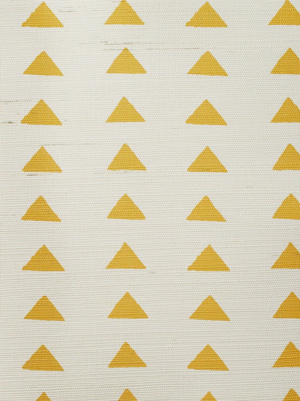 triangles gold grasscloth