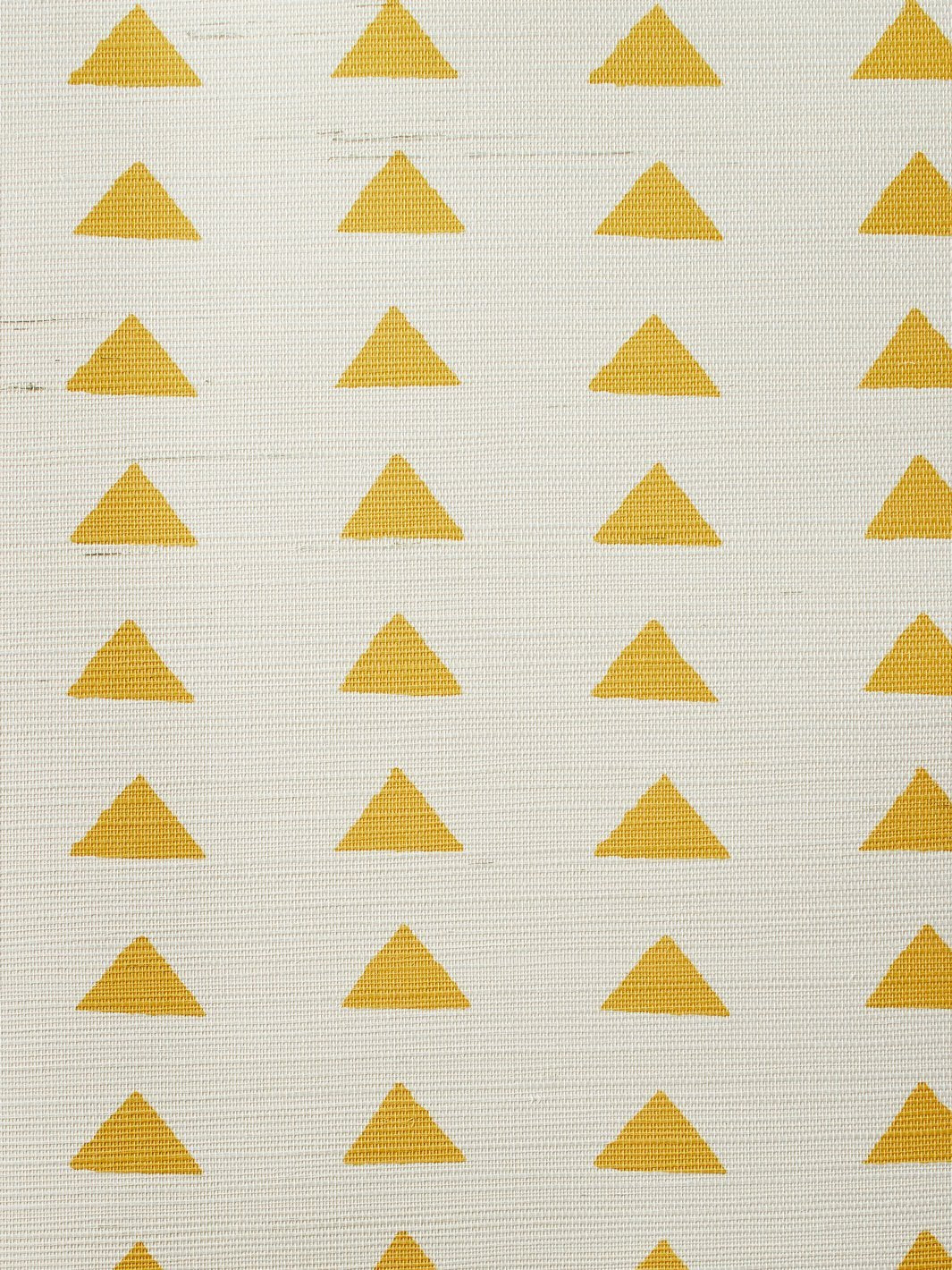 triangles gold grasscloth