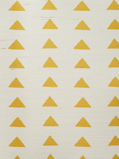 'Triangles' Grasscloth' Wallpaper by Nathan Turner - Gold