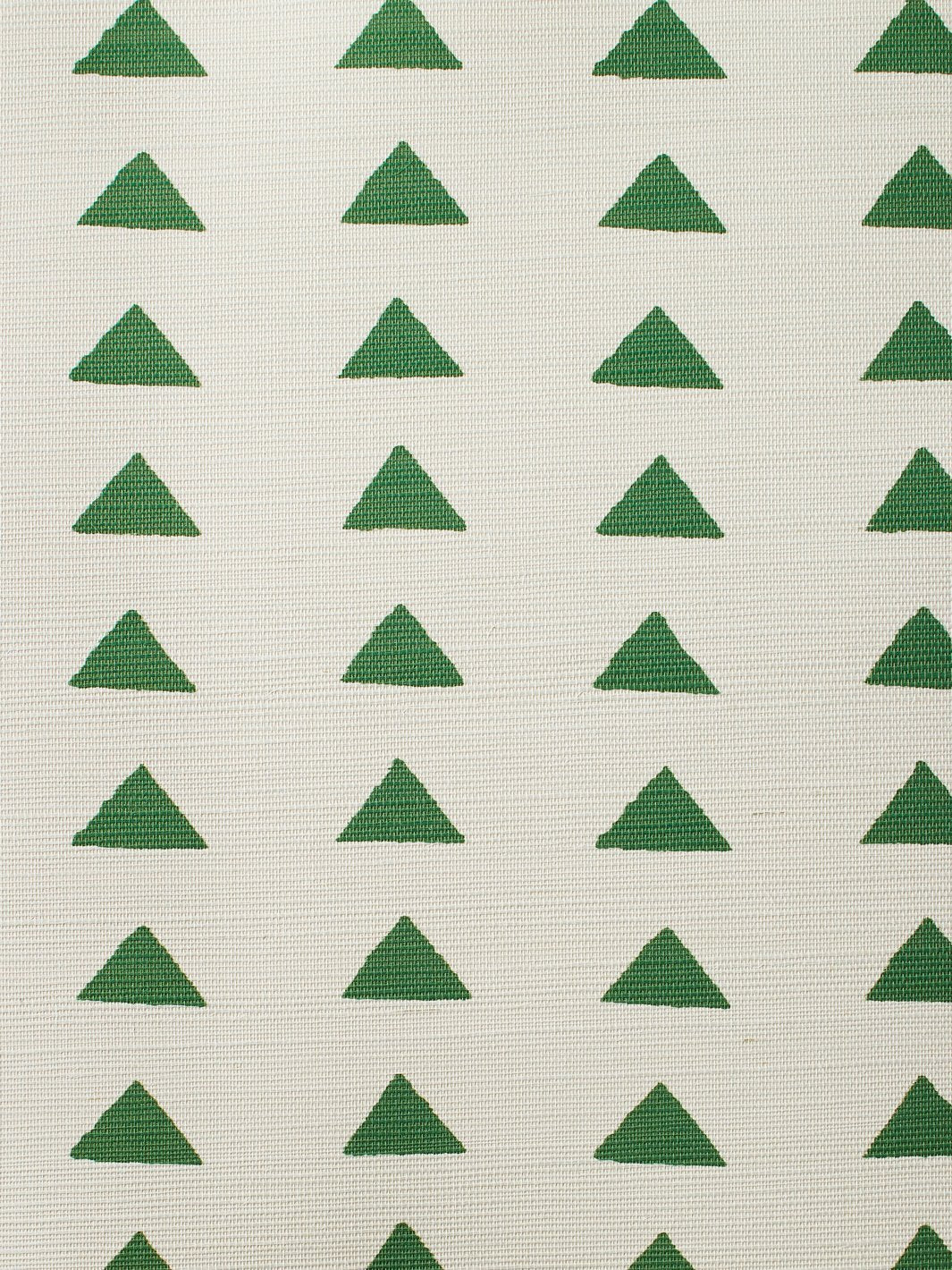 'Triangles' Grasscloth' Wallpaper by Nathan Turner - Green