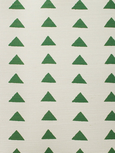 triangles green grasscloth