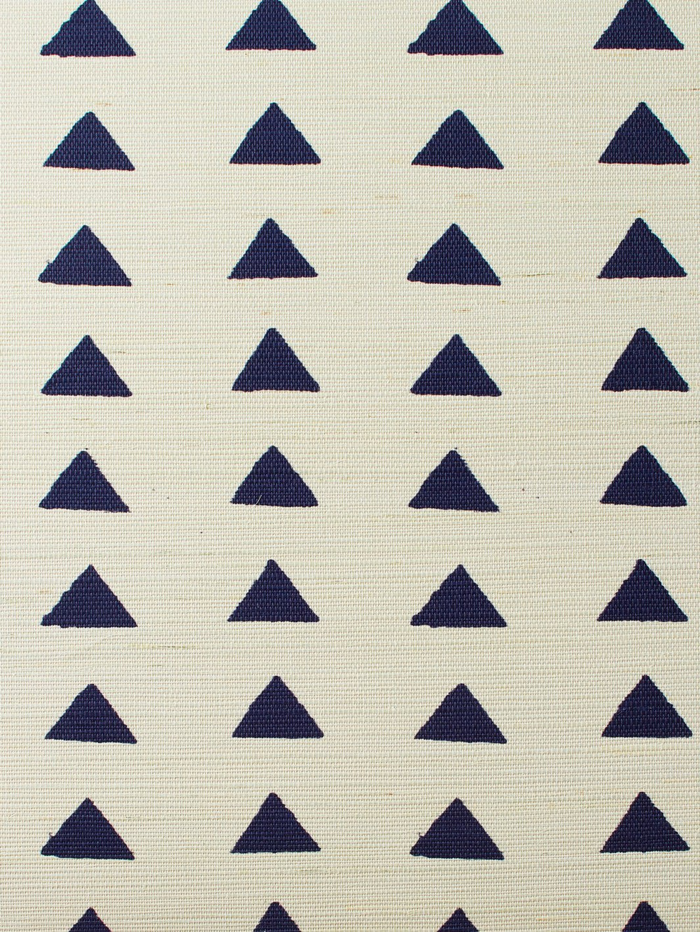 triangles navy grasscloth
