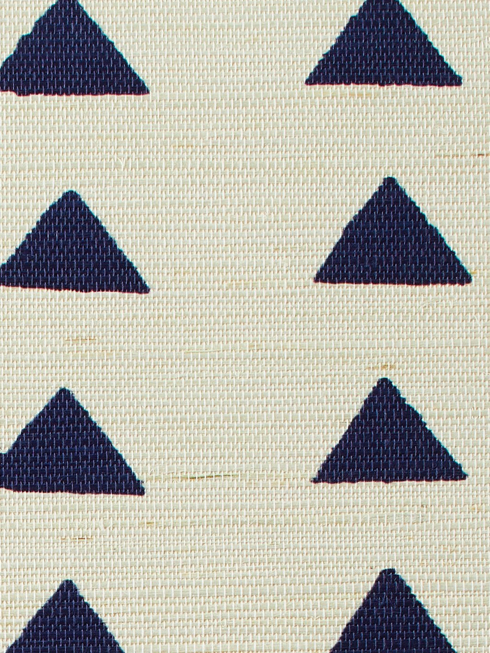 triangles navy grasscloth