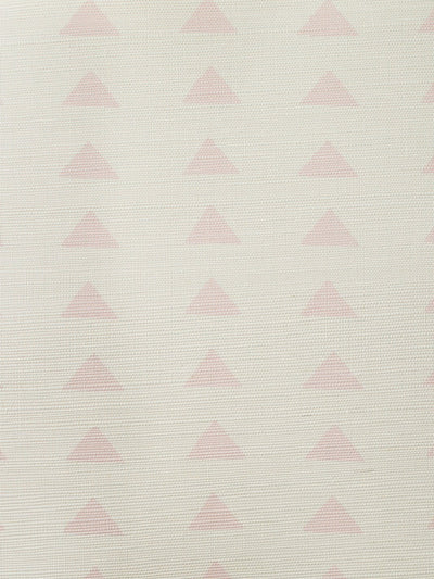 triangles pink grasscloth