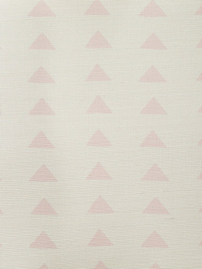 'Triangles' Grasscloth' Wallpaper by Nathan Turner - Pink