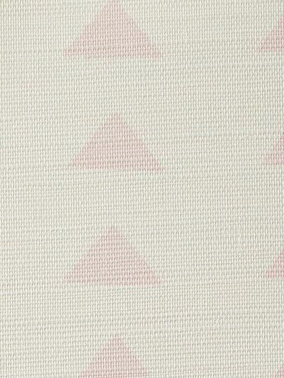 'Triangles' Grasscloth' Wallpaper by Nathan Turner - Pink