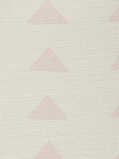 triangles pink grasscloth