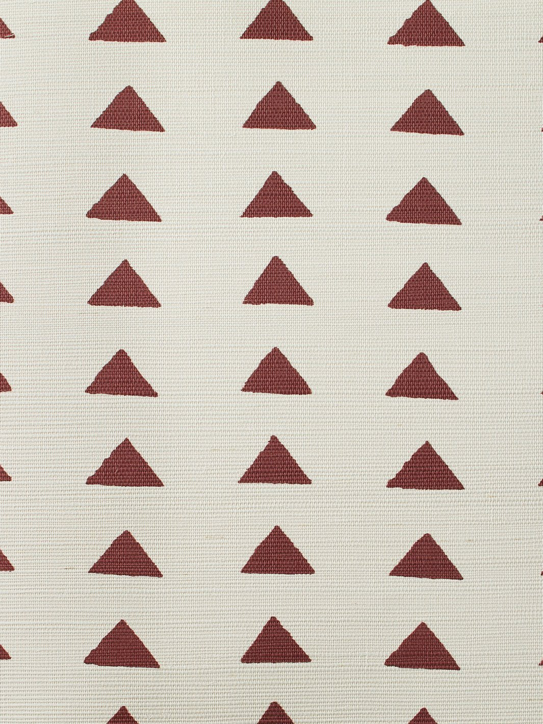 triangles rust grasscloth