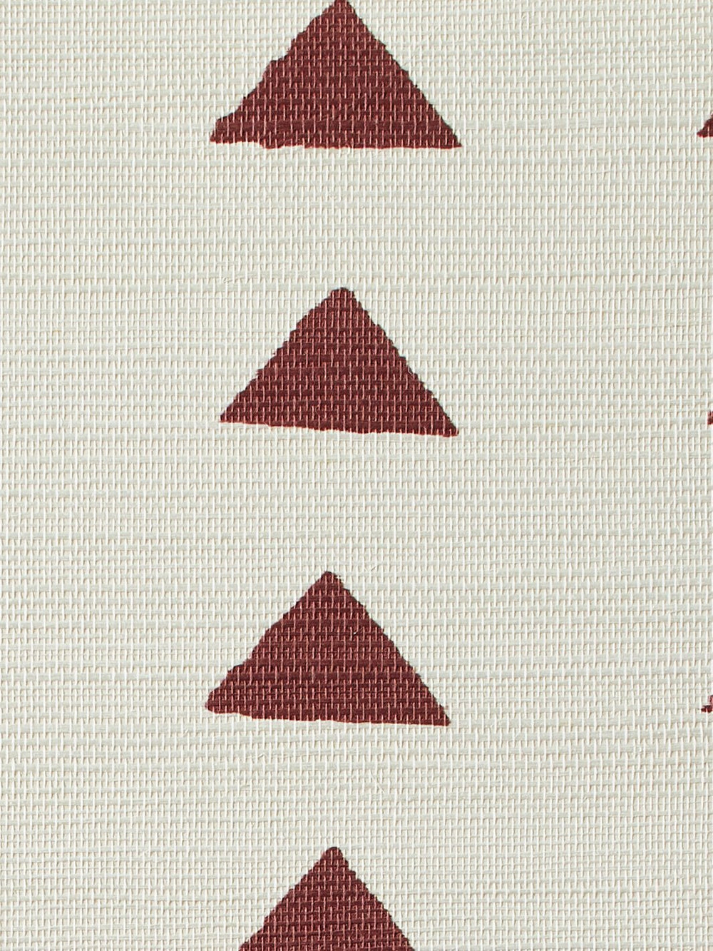 triangles rust grasscloth