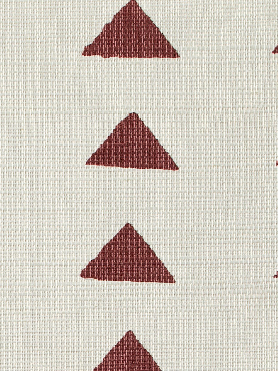 triangles rust grasscloth