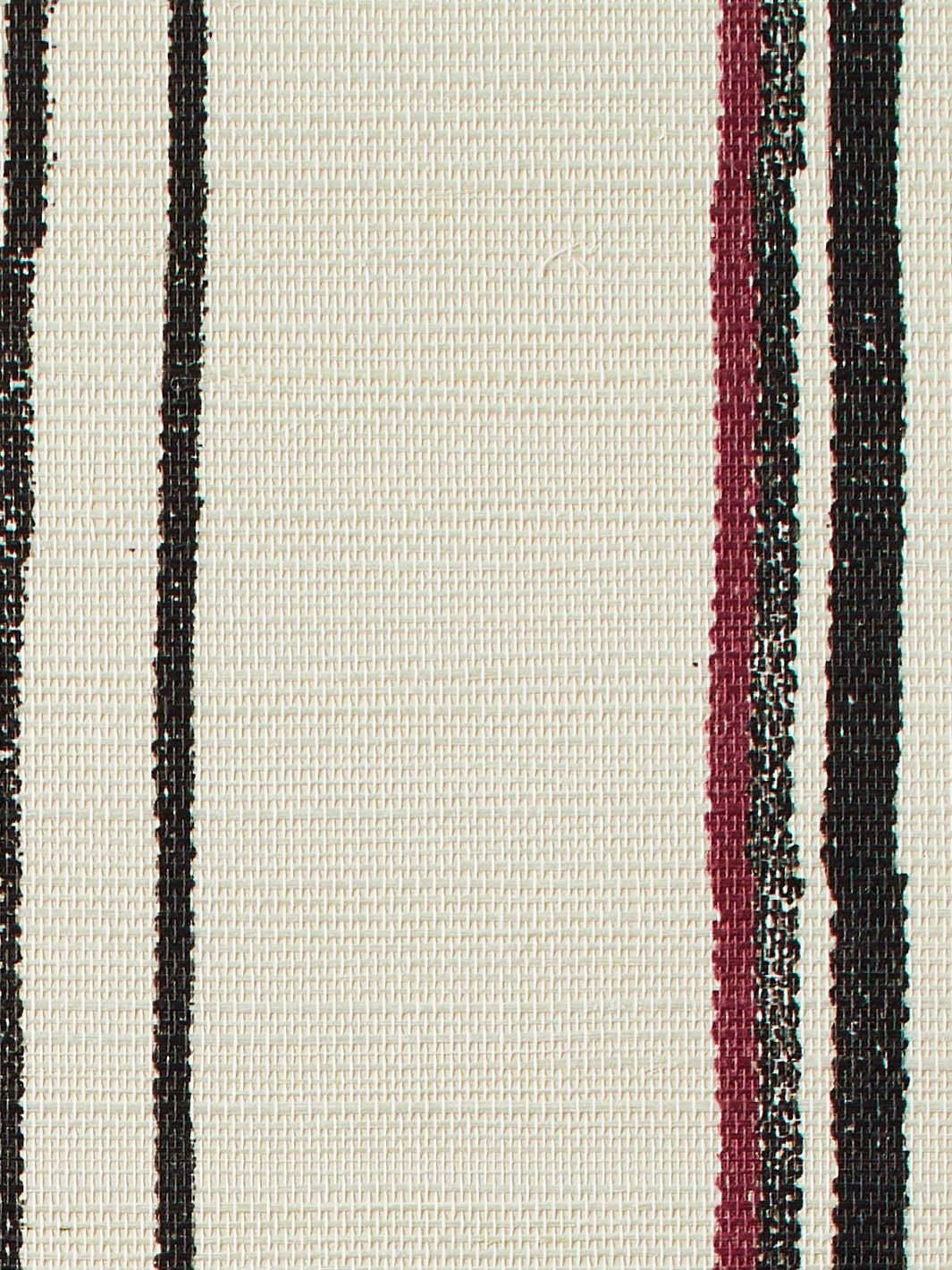 two tone stripe black burgundy grasscloth