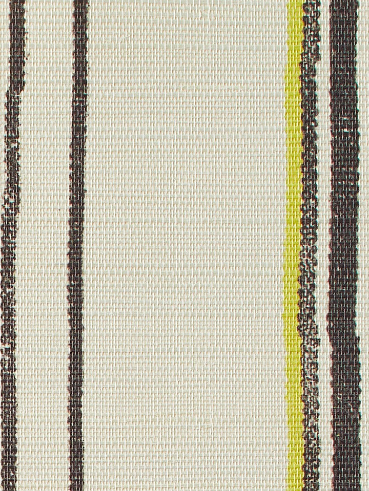 two tone stripe daffodil chocolate grasscloth