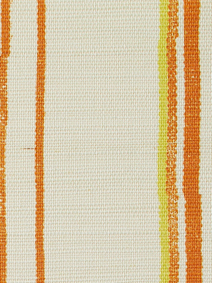 two tone stripe daffodil terracota grasscloth