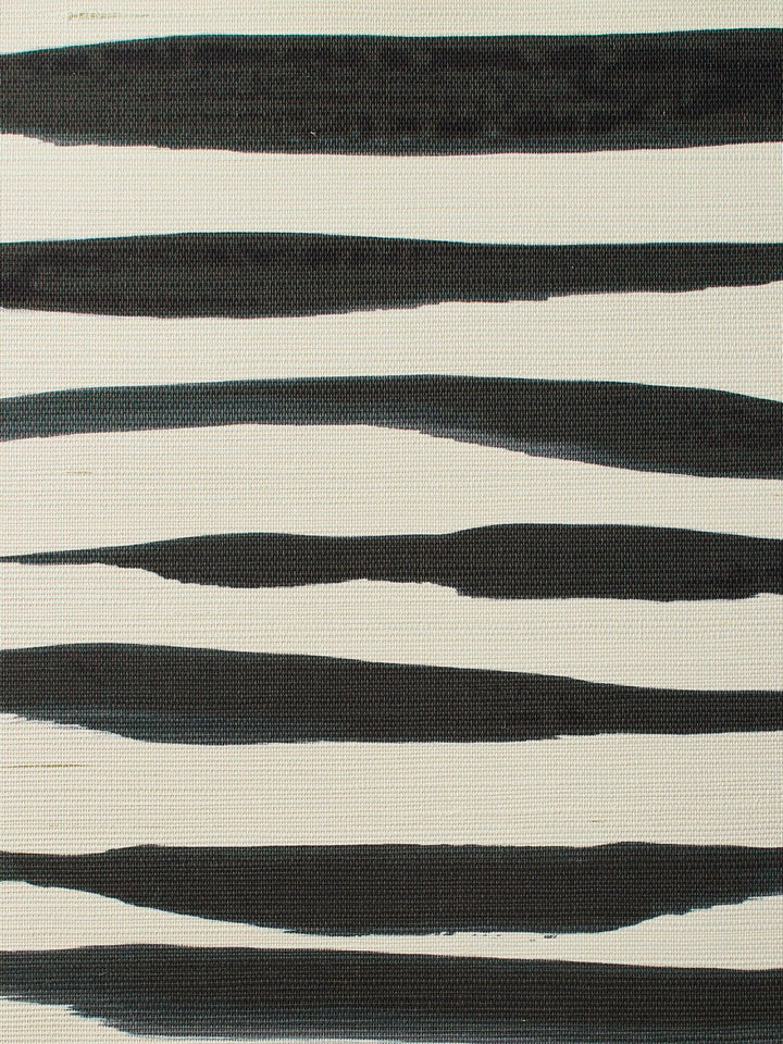 watercolor weave large black grasscloth