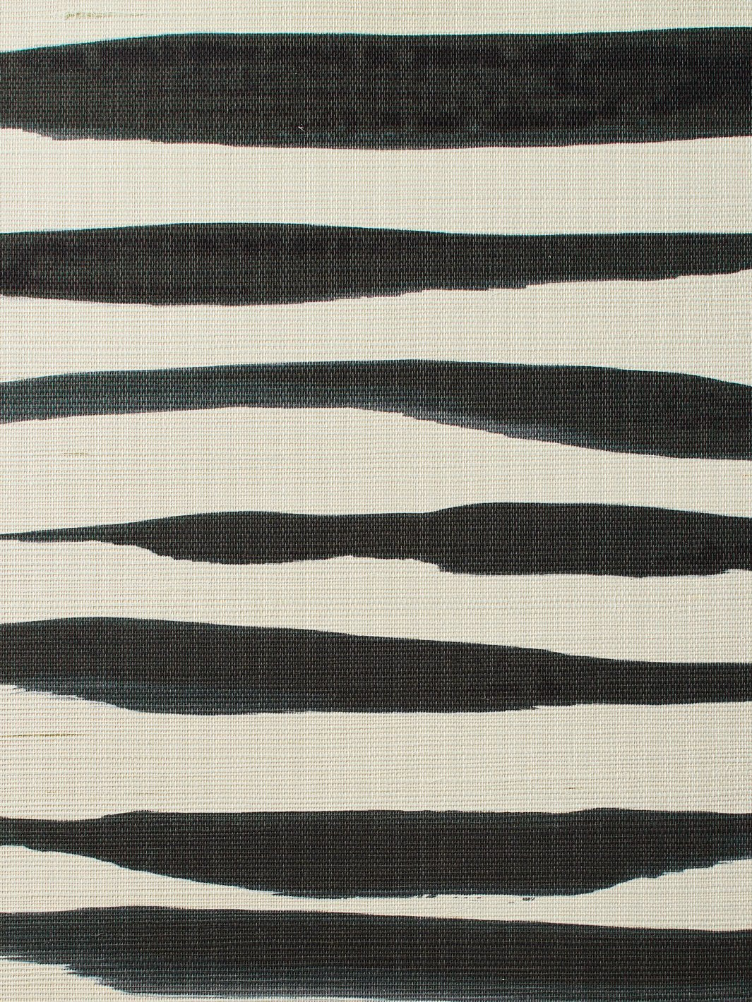 'Watercolor Weave Large' Grasscloth' Wallpaper by Wallshoppe - Black