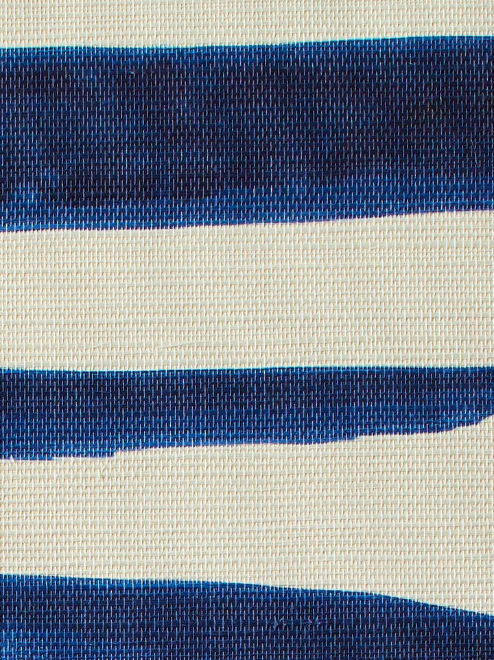 watercolor weave large blue grasscloth