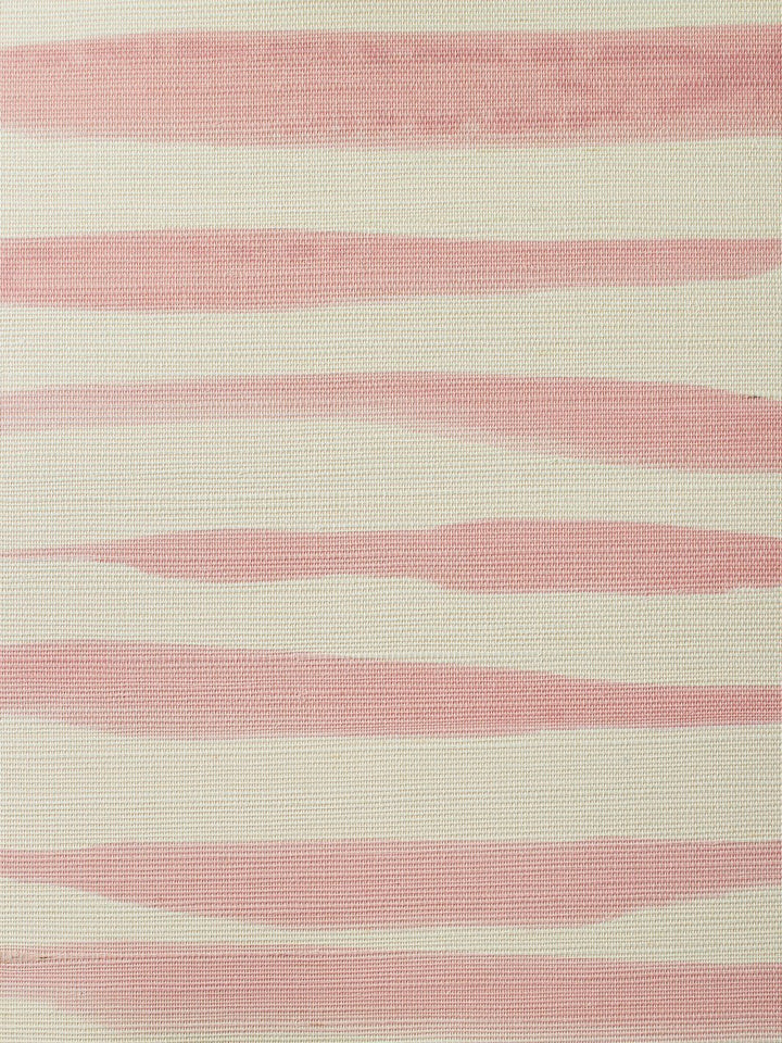 watercolor weave large dusty pink grasscloth