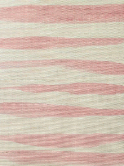'Watercolor Weave Large' Grasscloth' Wallpaper by Wallshoppe - Dusty Pink