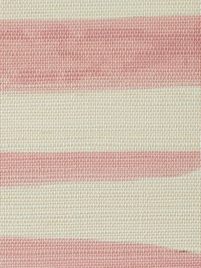 'Watercolor Weave Large' Grasscloth' Wallpaper by Wallshoppe - Dusty Pink