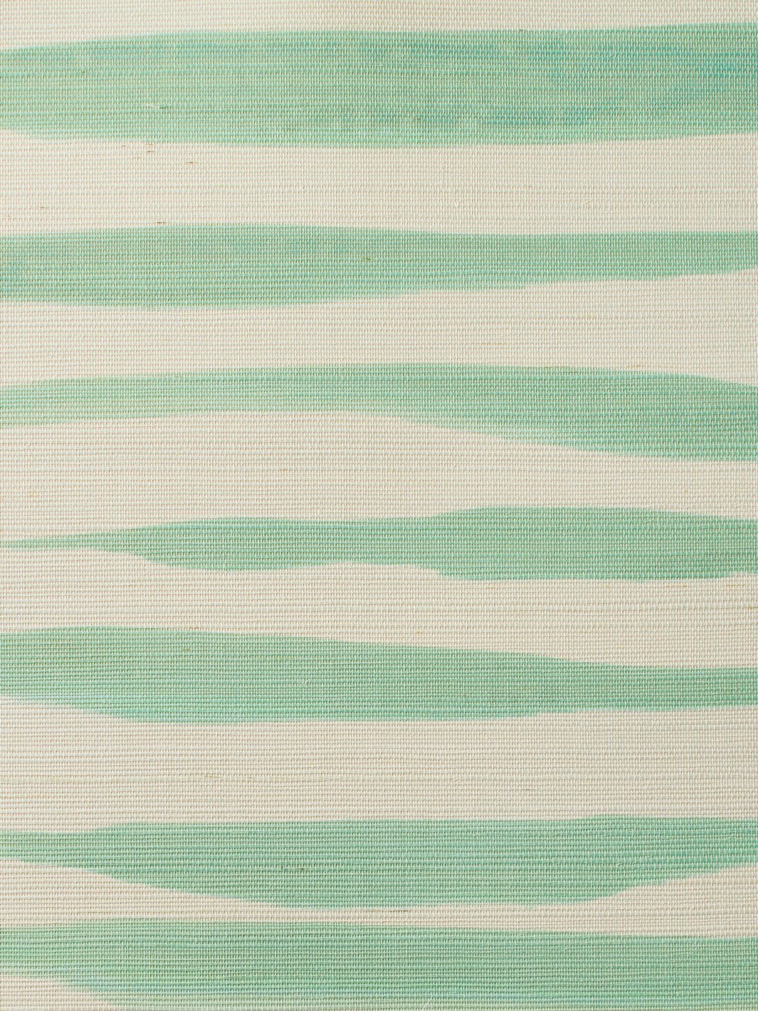 'Watercolor Weave Large' Grasscloth' Wallpaper by Wallshoppe - Green