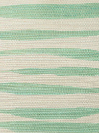 'Watercolor Weave Large' Grasscloth' Wallpaper by Wallshoppe - Green