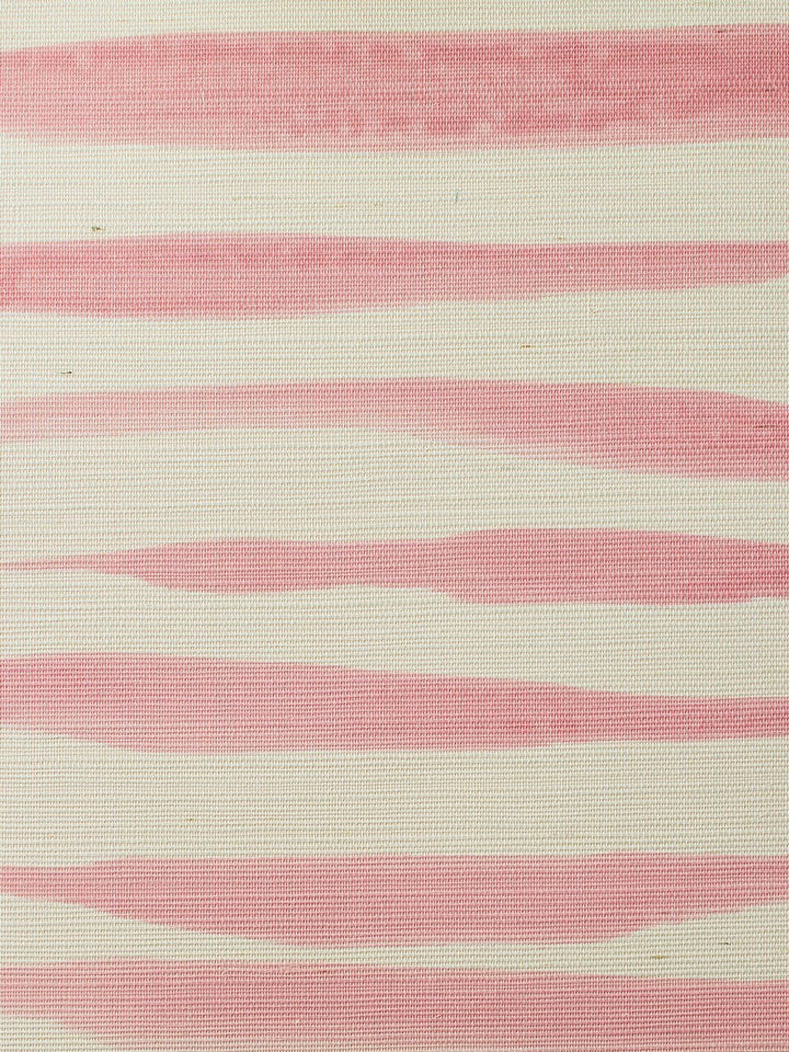 watercolor weave large pink grasscloth