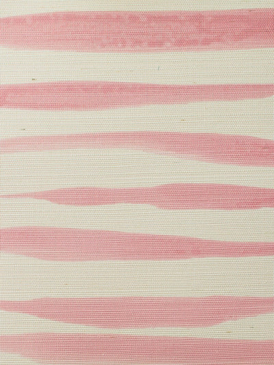 watercolor weave large pink grasscloth