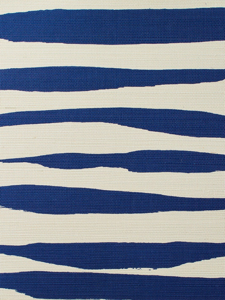 watercolor weave large solid navy grasscloth