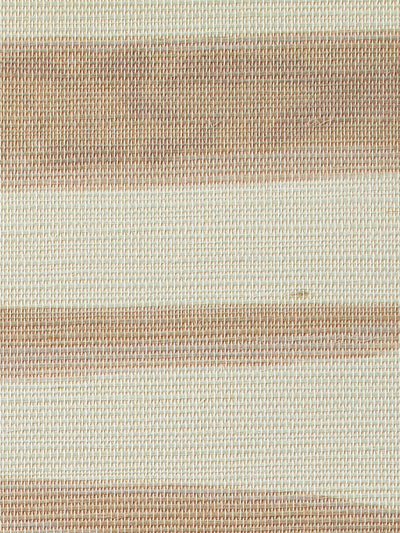 'Watercolor Weave Large' Grasscloth' Wallpaper by Wallshoppe - Taupe