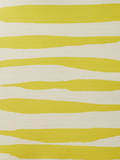 'Watercolor Weave Large' Grasscloth' Wallpaper by Wallshoppe - Yellow