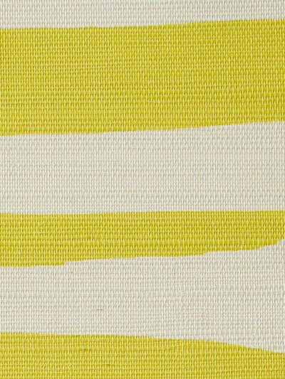 'Watercolor Weave Large' Grasscloth' Wallpaper by Wallshoppe - Yellow