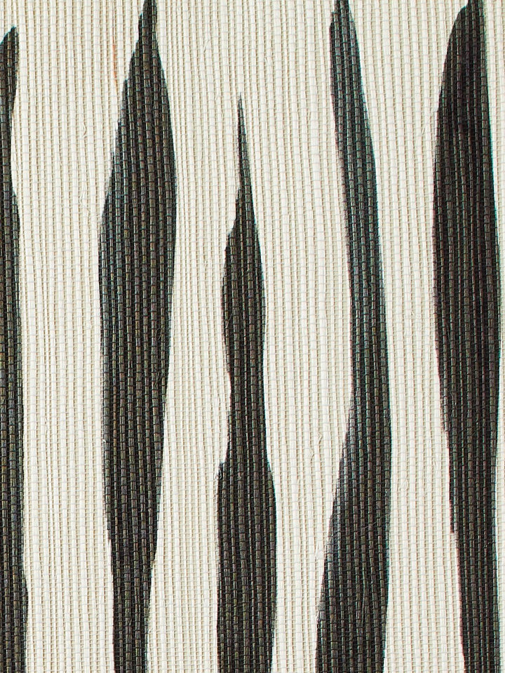 watercolor weave small black grasscloth