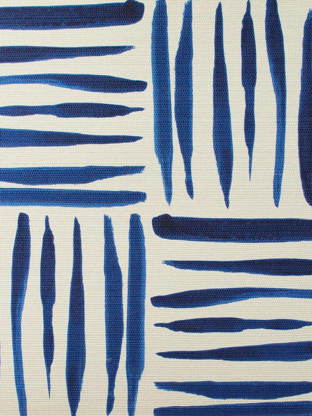 watercolor weave small blue grasscloth