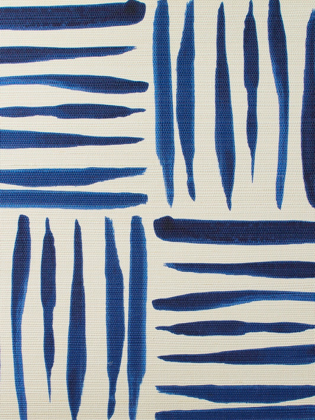watercolor weave small blue grasscloth