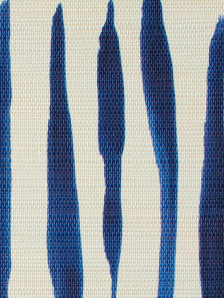 watercolor weave small blue grasscloth