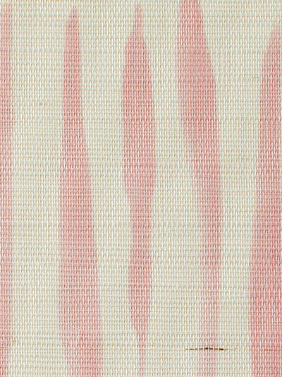 'Watercolor Weave Small' Grasscloth' Wallpaper by Wallshoppe - Dusty Rose