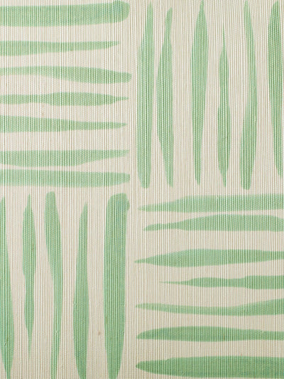 'Watercolor Weave Small' Grasscloth' Wallpaper by Wallshoppe - Green