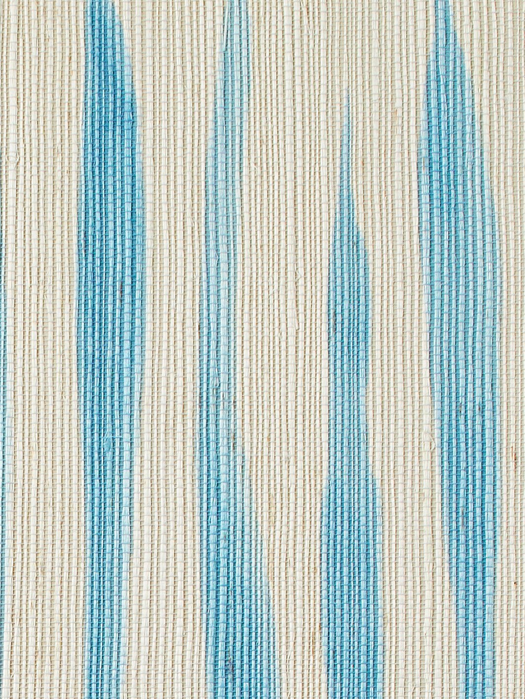 'Watercolor Weave Small' Grasscloth' Wallpaper by Wallshoppe - Light Blue
