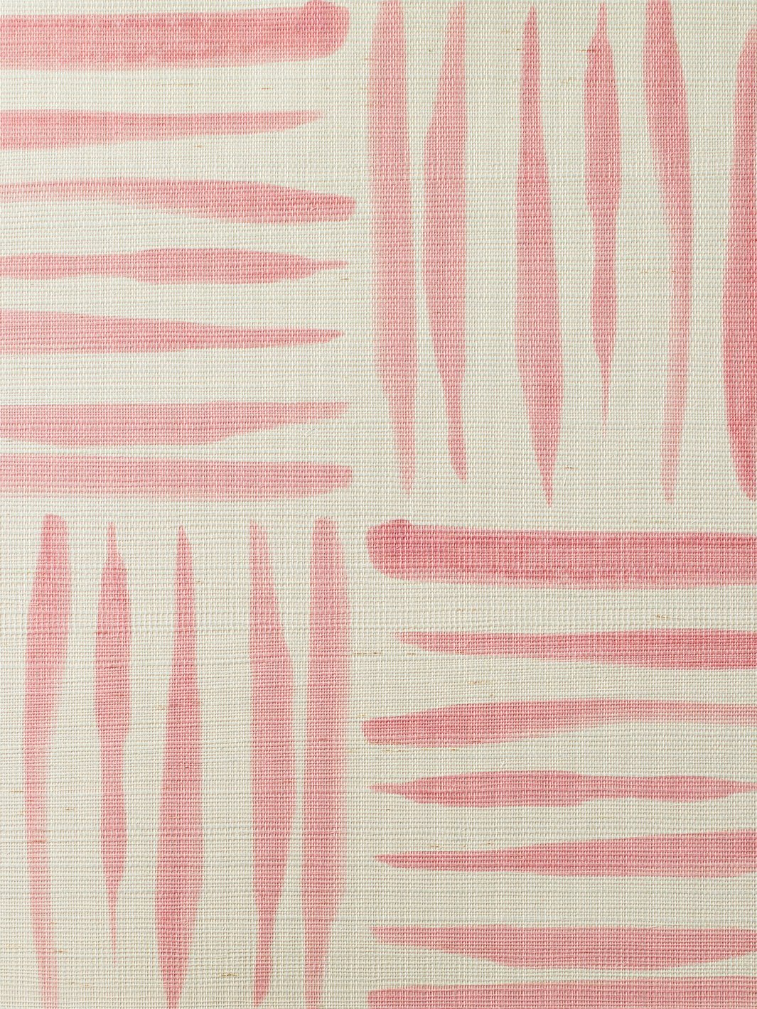 watercolor weave small pink grasscloth