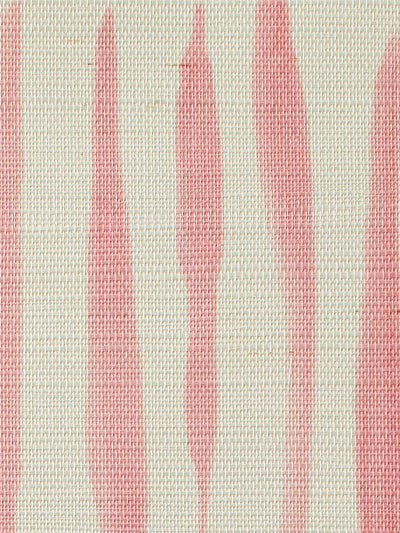 'Watercolor Weave Small' Grasscloth' Wallpaper by Wallshoppe - Pink