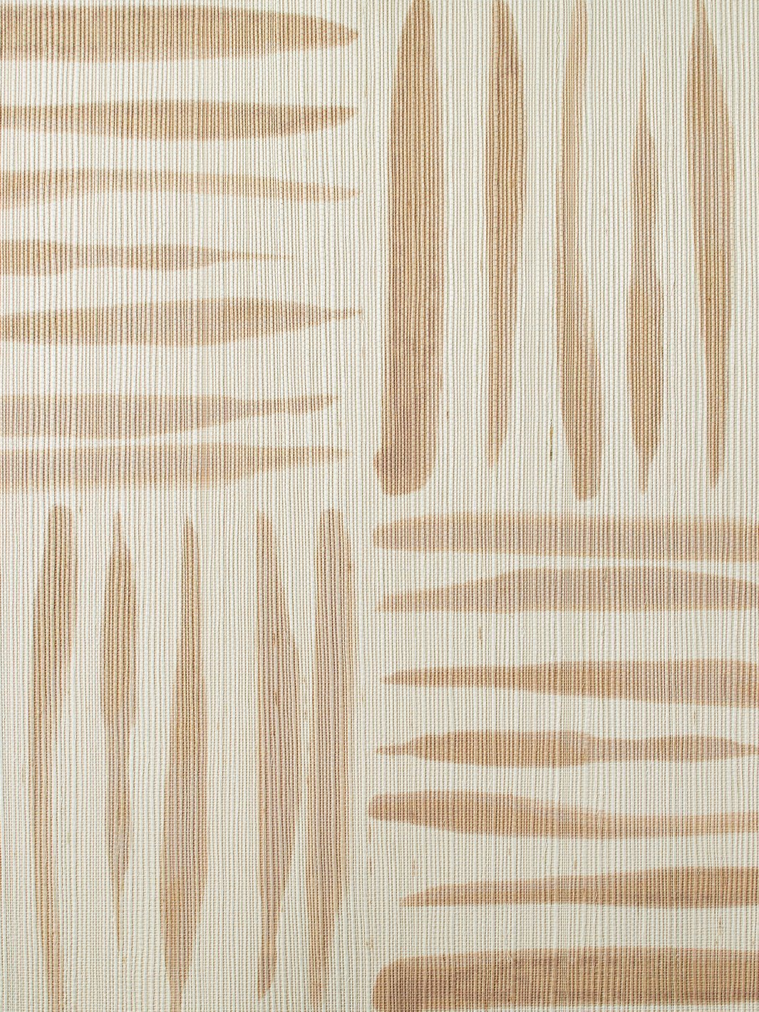 Watercolor Weave Small' Grasscloth Wallpaper by Wallshoppe - Taupe