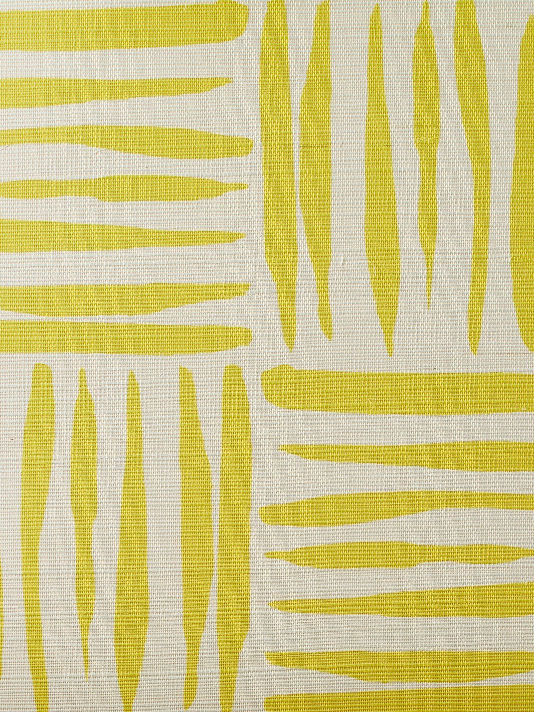 'Watercolor Weave Small' Grasscloth' Wallpaper by Wallshoppe - Yellow